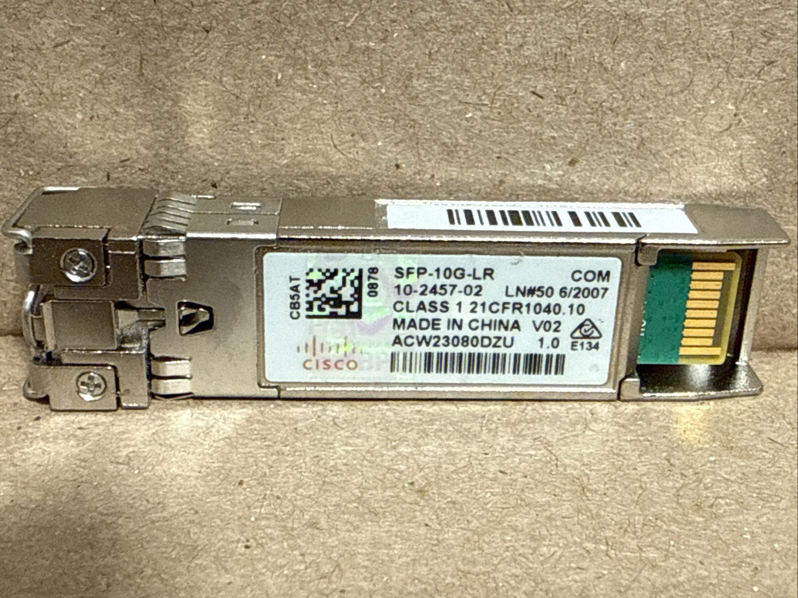 Lot of 68 Genuine Cisco SFP-10G-LR 10-2457-02 SFP 10GBASE Transceivers Lot of 68 Genuine Cisco SFP-10G-LR 10-2457-02 SFP 10GBASE Transceivers