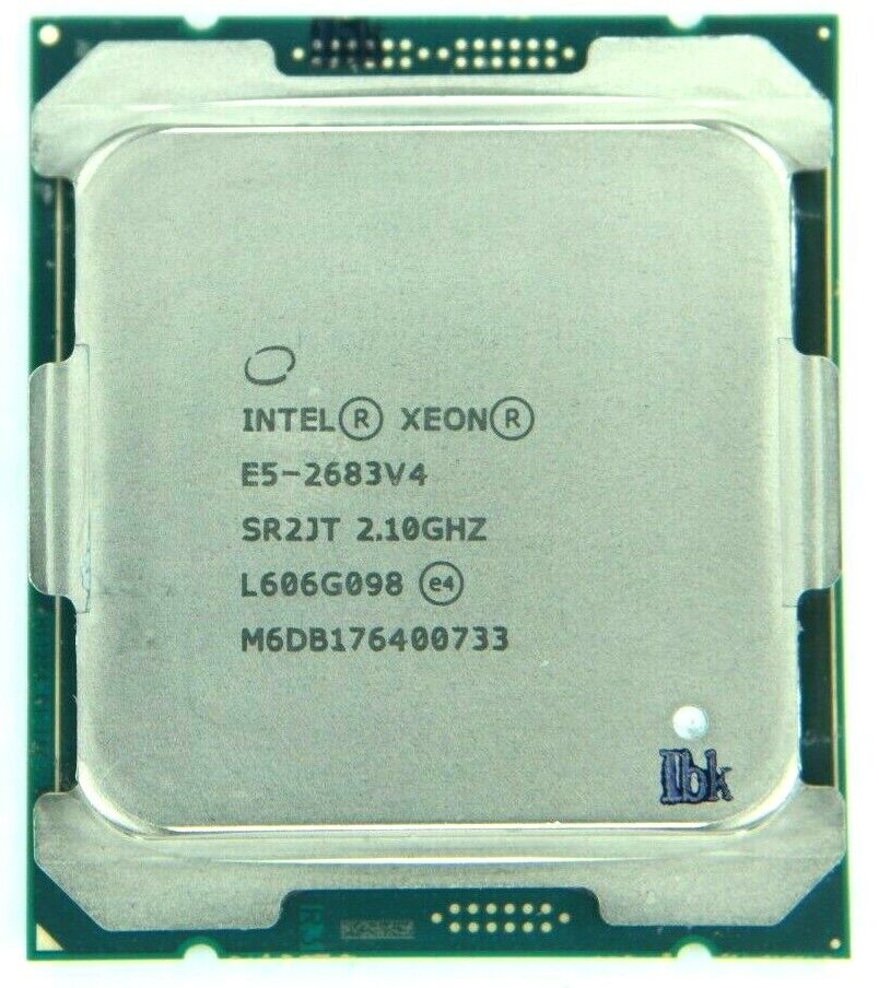 Matched Pair of Intel Xeon E5-2683 V4 2.1 GHz 16-Core SR2JT Processor w/Grease
