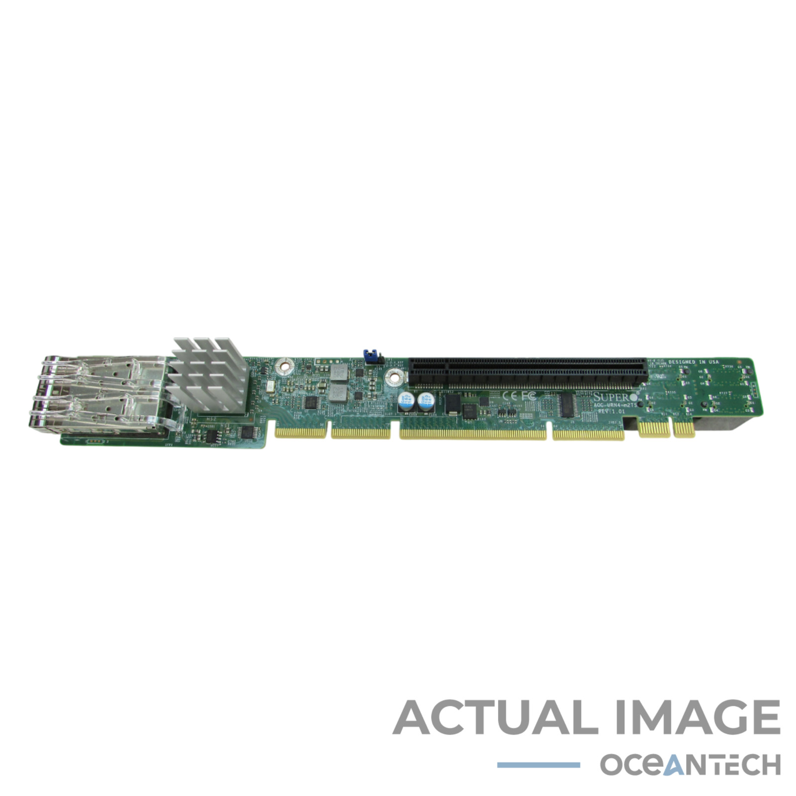 Supermicro AOC-URN4-M2TS 1U Ultra Riser 2-port 25GbE SFP28 Supermicro AOC-URN4-M2TS 1U Ultra Riser 2-port 25GbE SFP28
