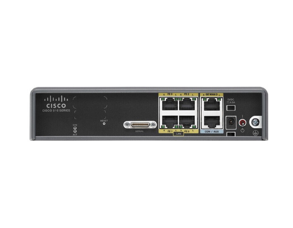 Cisco C819H-K9 Secure Hardened 4 Ports Router 1 Year Warranty