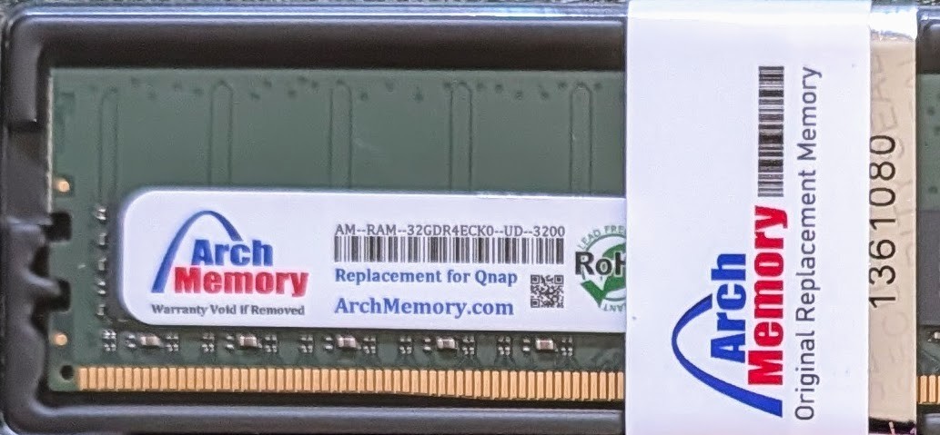 32GB RAM-32GDR4ECT0-UD-3200 DDR4-3200 ECC UDIMM RAM Memory 32GB RAM-32GDR4ECT0-UD-3200 DDR4-3200 ECC UDIMM RAM Memory