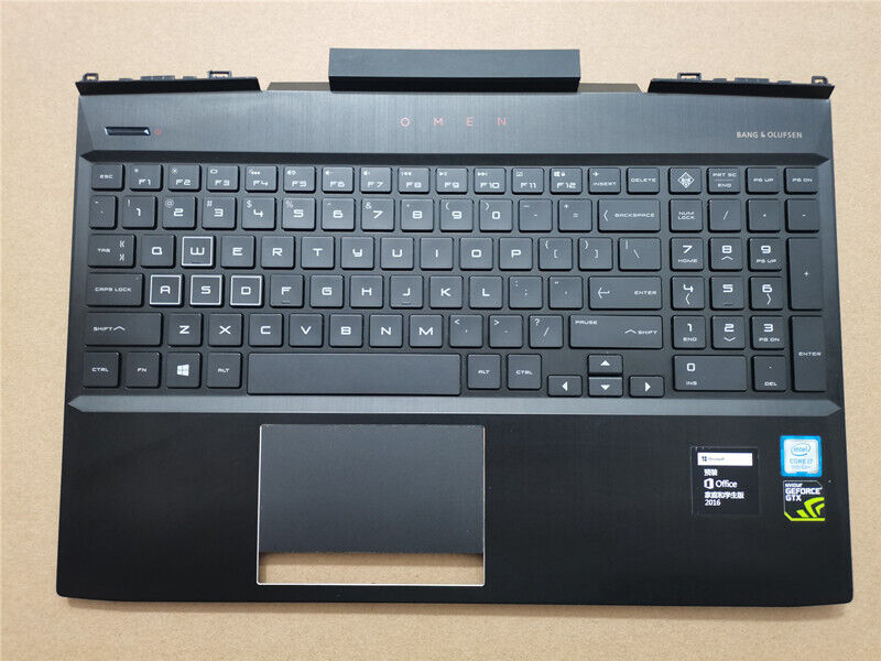 New HP OMEN 15-DC Keyboard Backlit 15T-DC L24370-001 L30195-001 Palmrest