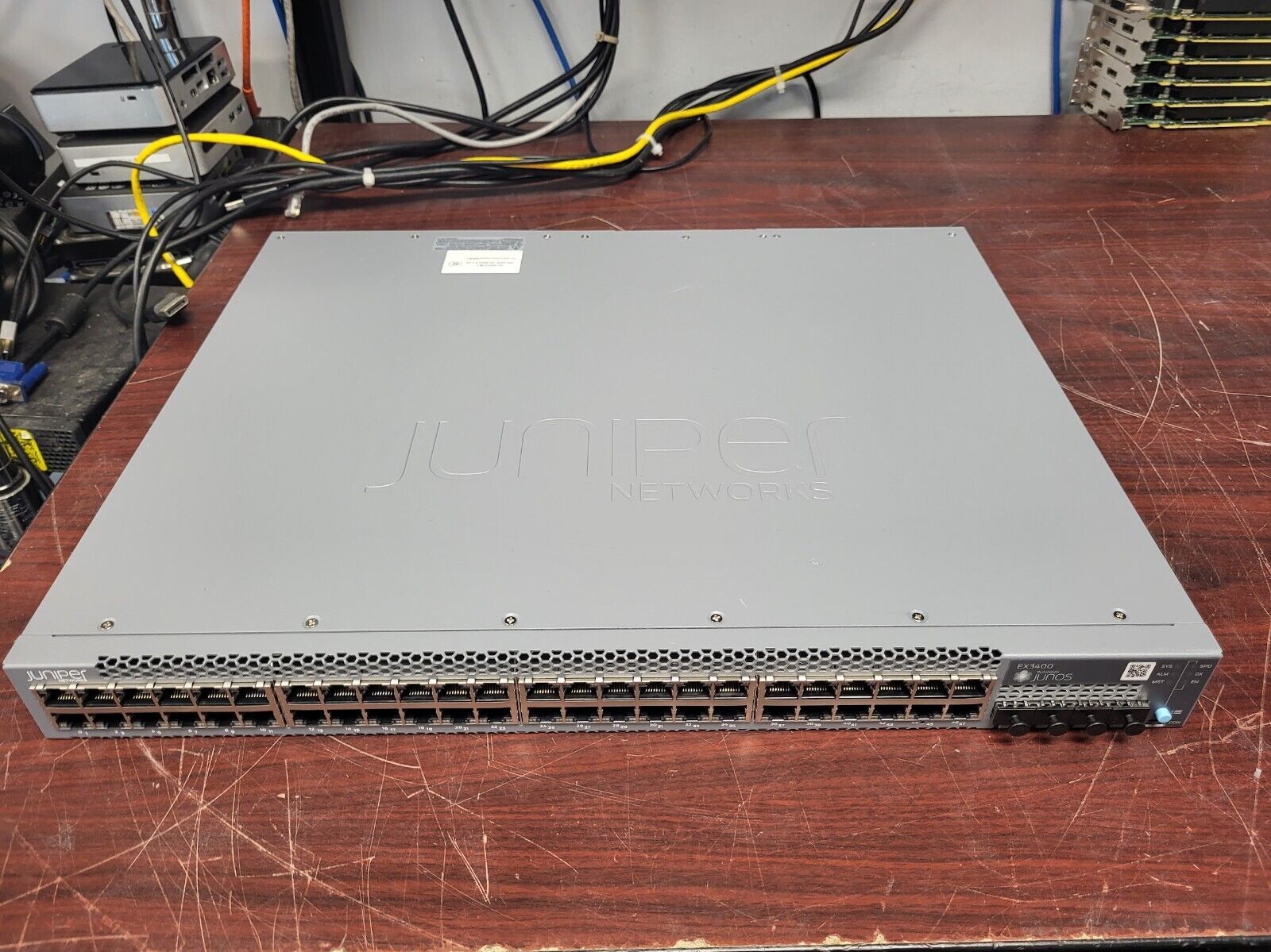 Juniper Networks EX3400-48T 48 Port Gigabit 4 SFP 1/10G Network Switch #73