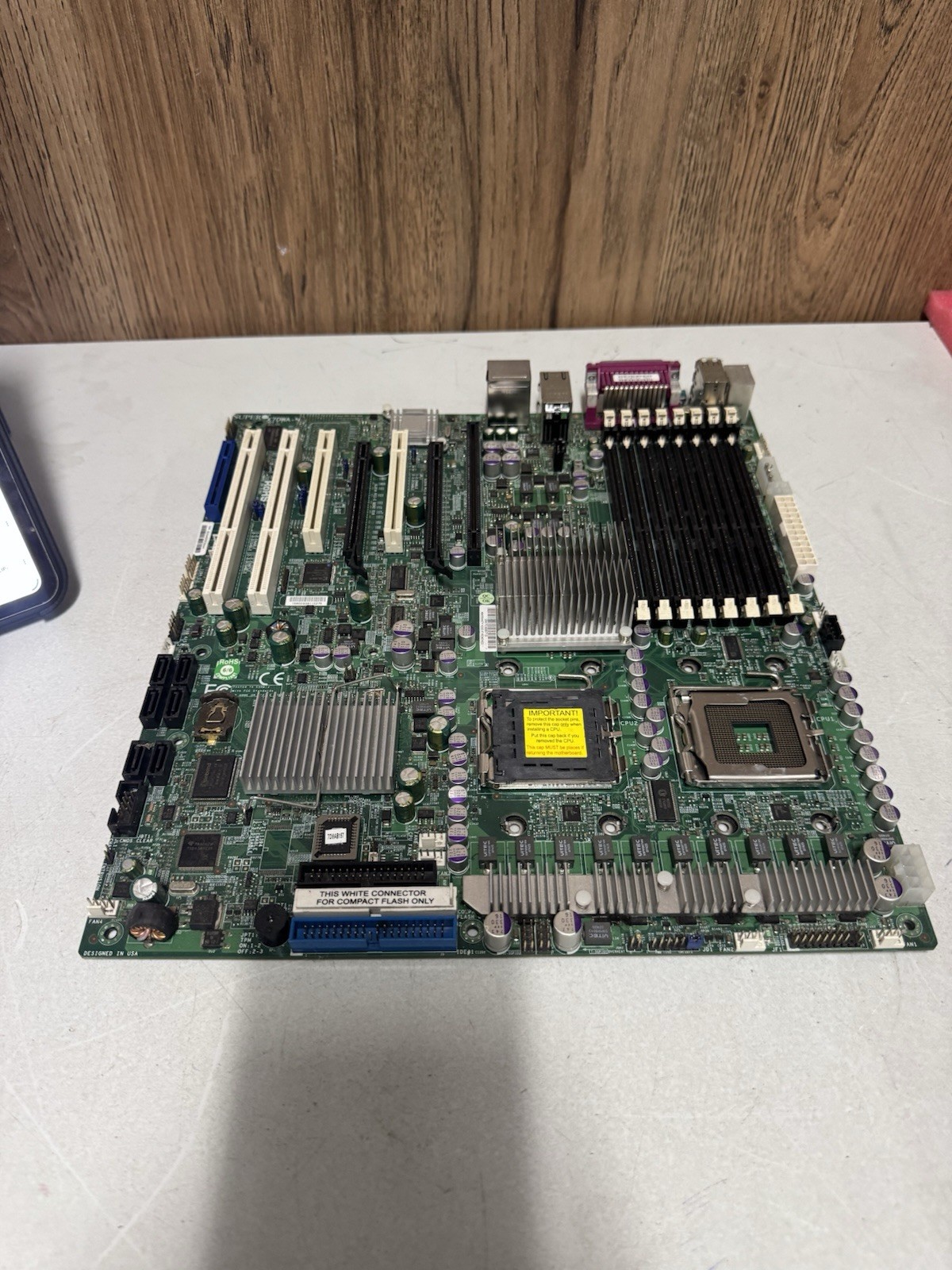 Supermicro Dual LGA771 Server Motherboard X7DWA-N Intel For Parts Repair Supermicro Dual LGA771 Server Motherboard X7DWA-N Intel For Parts Repair