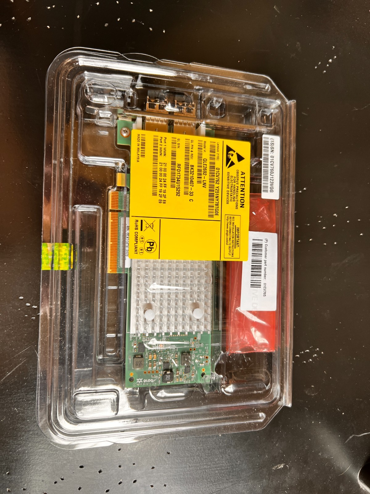 QLogic QLE2692-SR Dual Port 16GbE Fibre Channel Host Bus Adapter QLogic QLE2692-SR Dual Port 16GbE Fibre Channel Host Bus Adapter