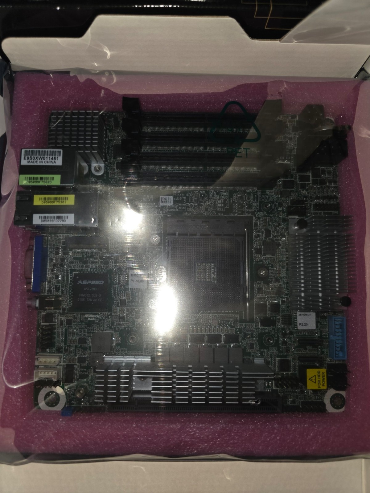 ASRock Rack X570D4I-2T Mini-ITX AM4 X570 Ryzen 5000 Dual 10GbE IPMI NEW ASRock Rack X570D4I-2T Mini-ITX AM4 X570 Ryzen 5000 Dual 10GbE IPMI NEW