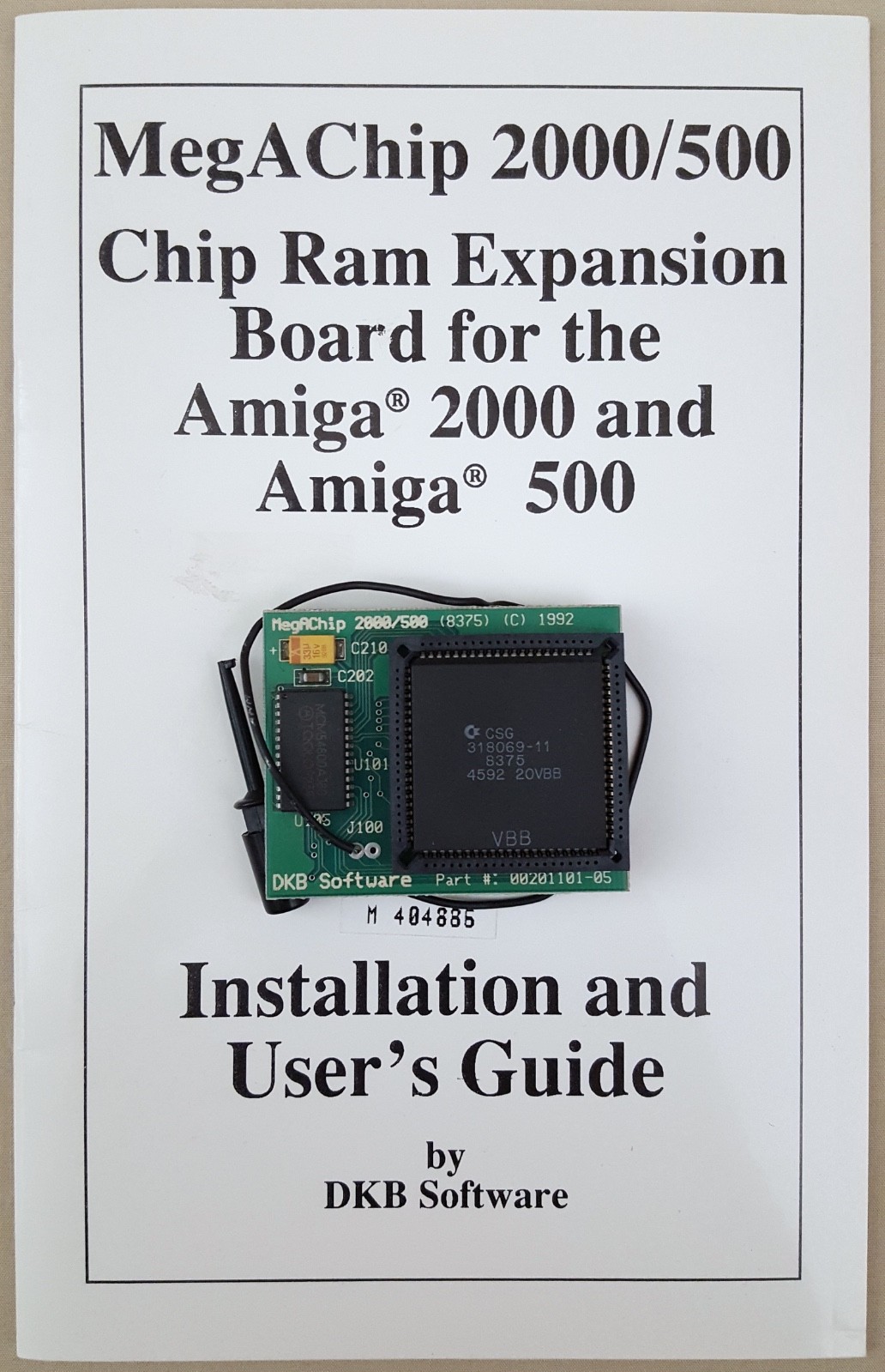 DKB MegAChip 2MB CHIP RAM for Commodore Amiga 500 2000 2000HD 2500 Video Toaster