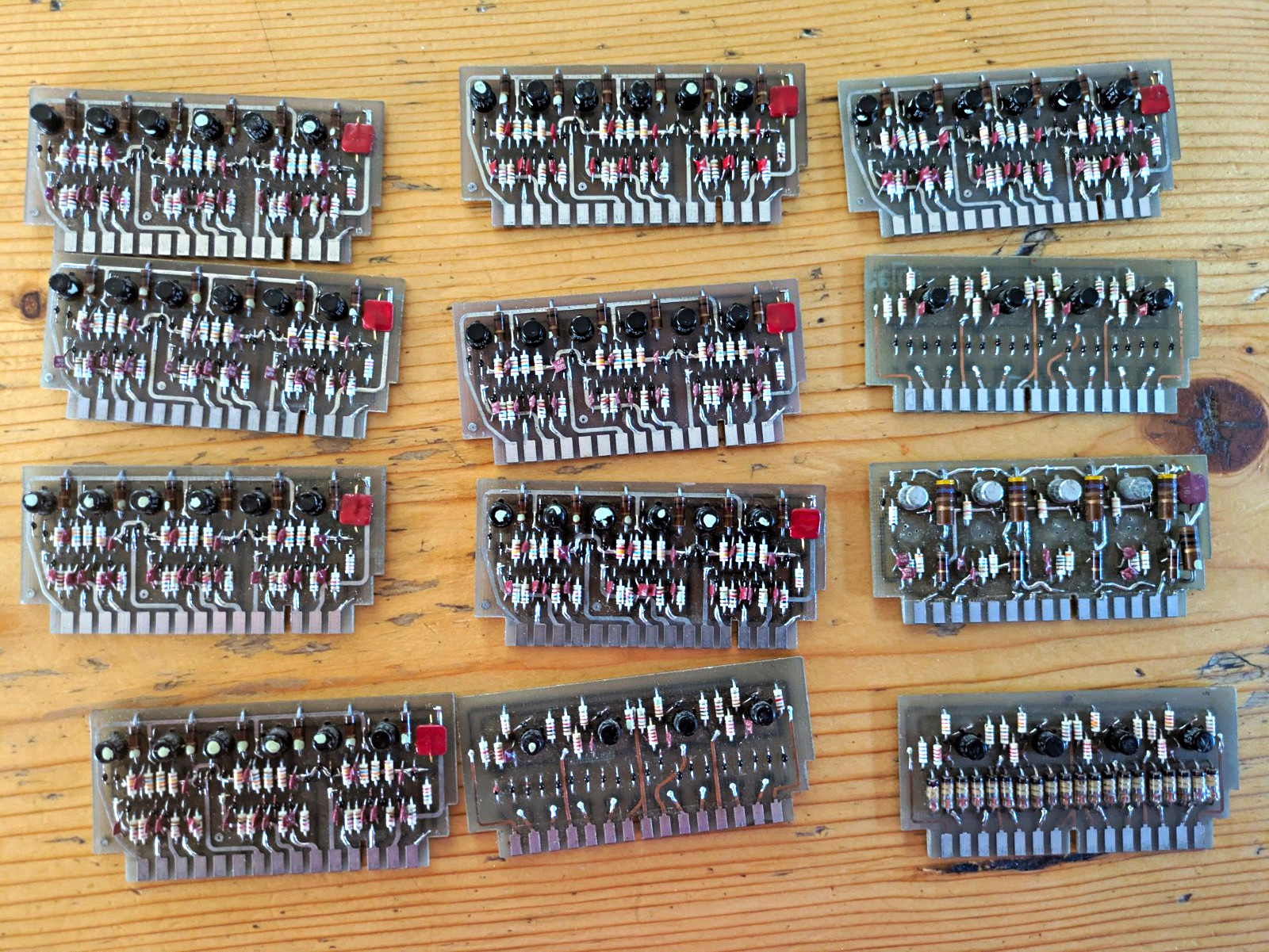 Lot of 12 Vintage 1960\'s Military Logic Cards PCB Set Germanium Transistors Lot of 12 Vintage 1960\'s Military Logic Cards PCB Set Germanium Transistors