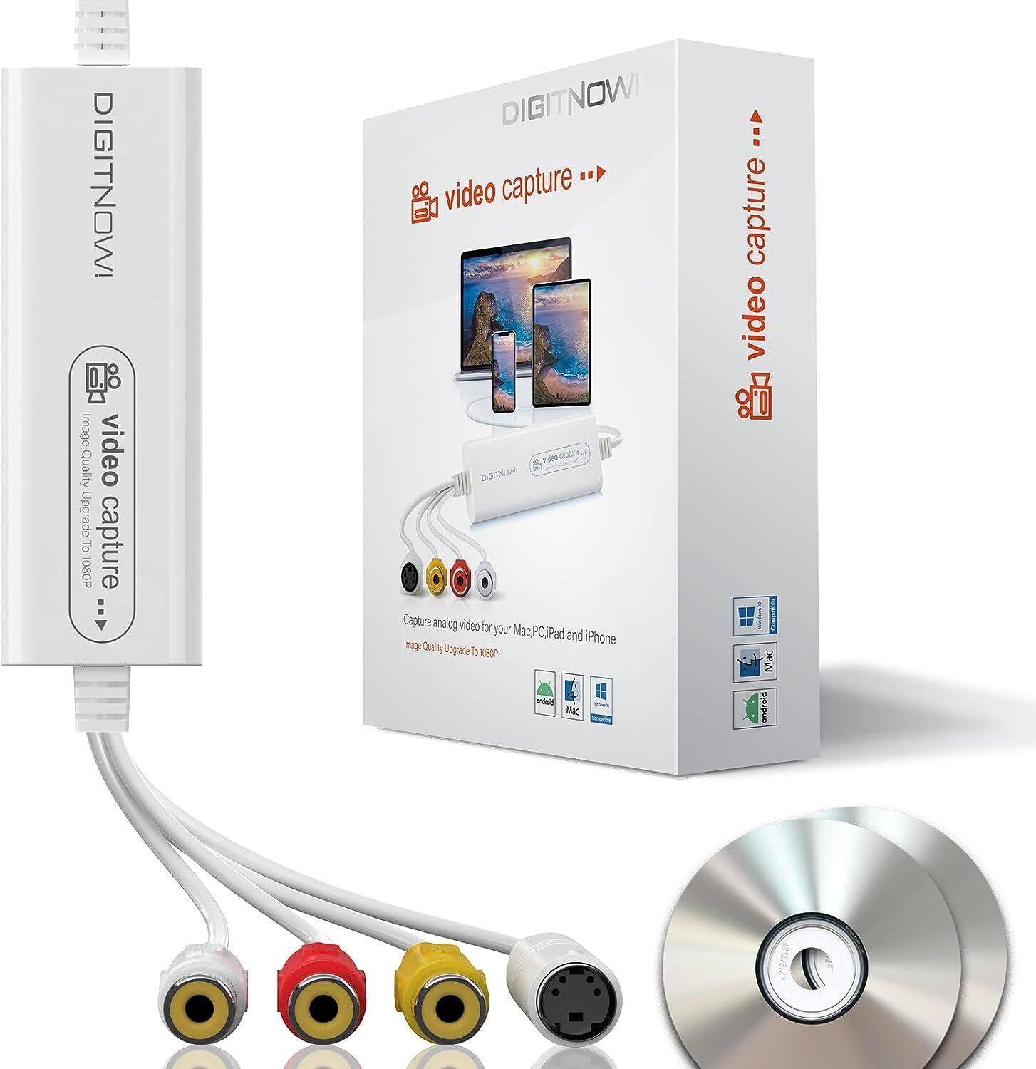 USB 2.0 Video Capture Card- Pro+ Version VHS to Digital Converter 1080P 30Hz USB 2.0 Video Capture Card- Pro+ Version VHS to Digital Converter 1080P 30Hz