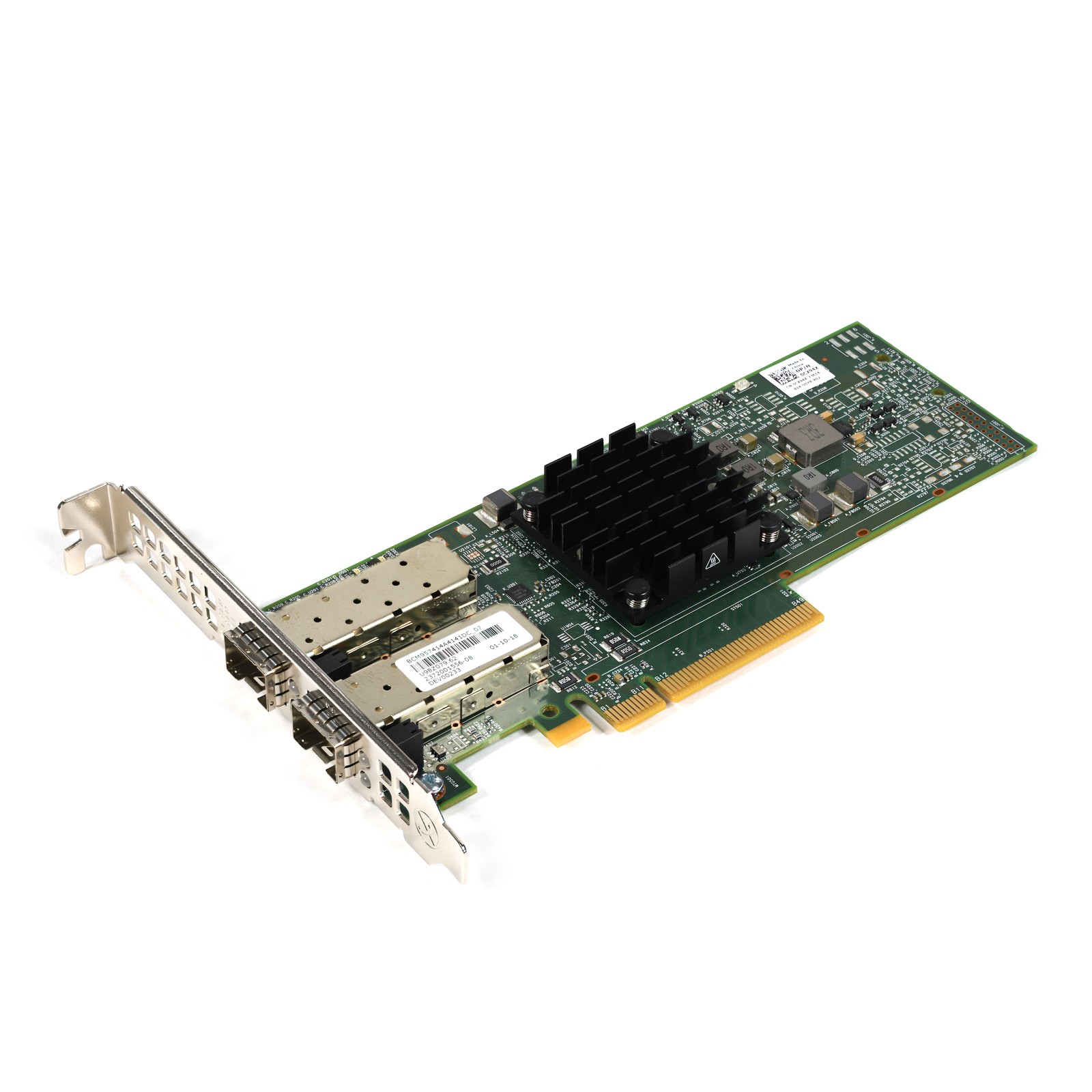 Dell 0CX94X Broadcom 57414 Dual-Port 25GB SFP28 PCIe 3.0 x8 NIC Full Height Dell 0CX94X Broadcom 57414 Dual-Port 25GB SFP28 PCIe 3.0 x8 NIC Full Height