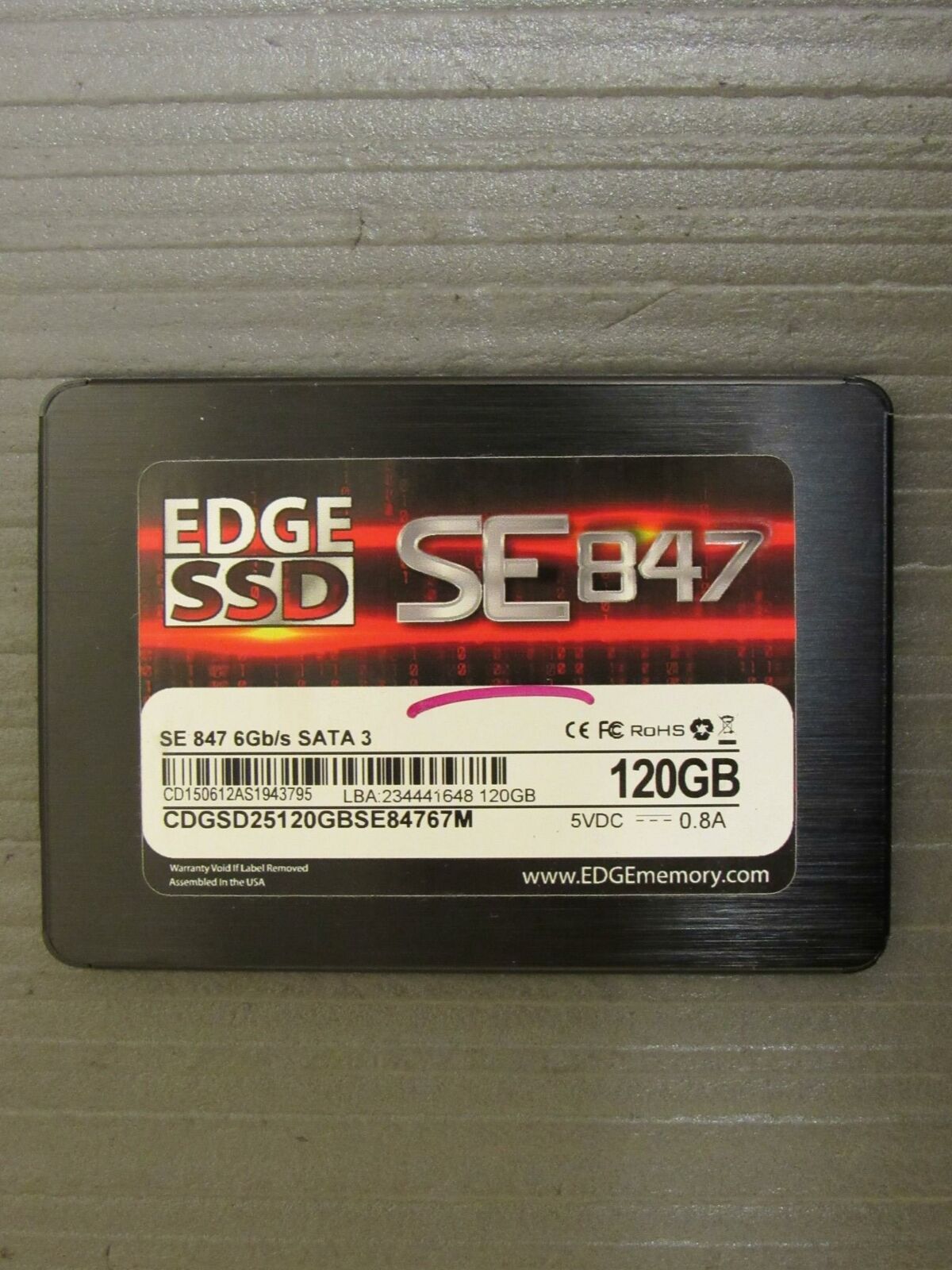 Edge SE847 120GB 2.5\