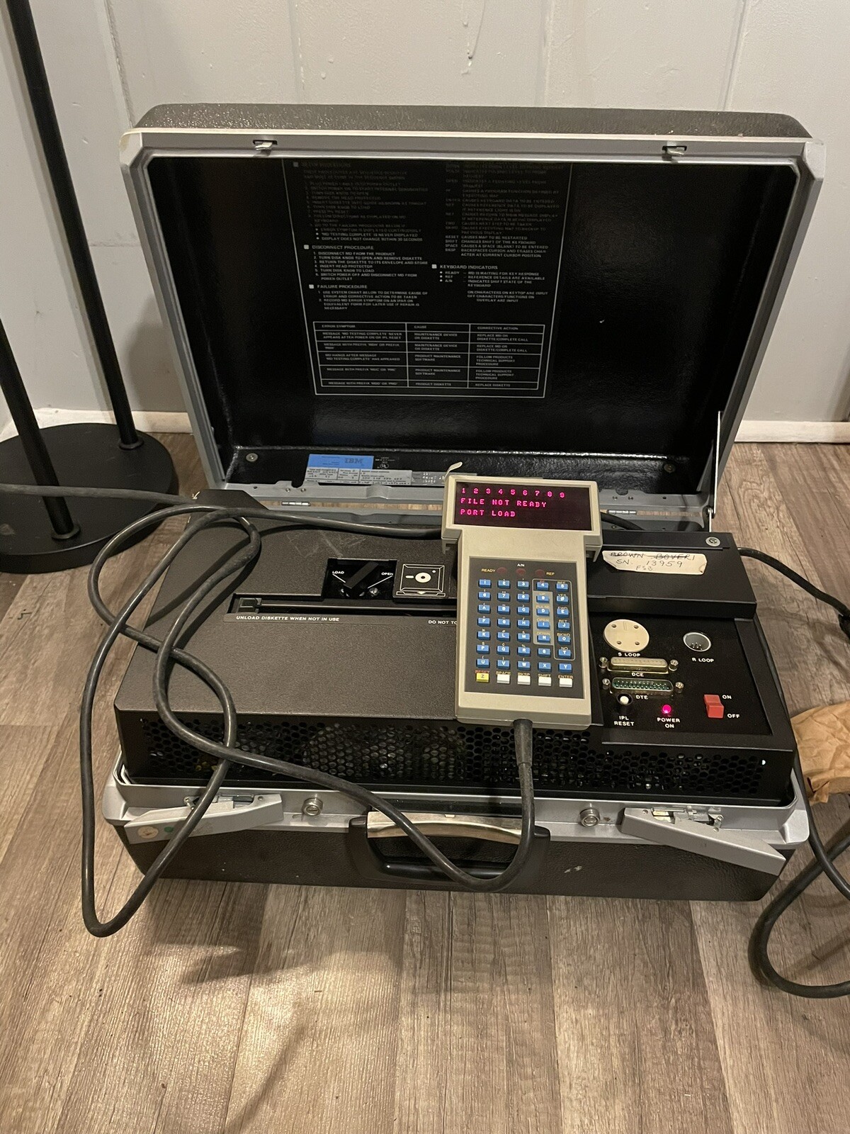 IBM MD maintenance device 001 Complete And Works Super Rare IBM Techs Used This IBM MD maintenance device 001 Complete And Works Super Rare IBM Techs Used This
