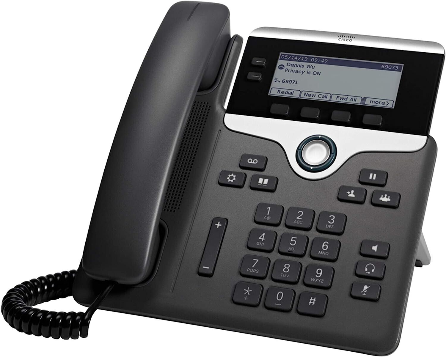 Brand New Cisco CP-7821-K9 VoIP Phone Charcoal