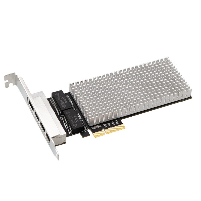 2.5G PCIE-X4 Gigabit Network Adapter Intel I226-T4 Ethernet Card RJ45 Quad Port 2.5G PCIE-X4 Gigabit Network Adapter Intel I226-T4 Ethernet Card RJ45 Quad Port