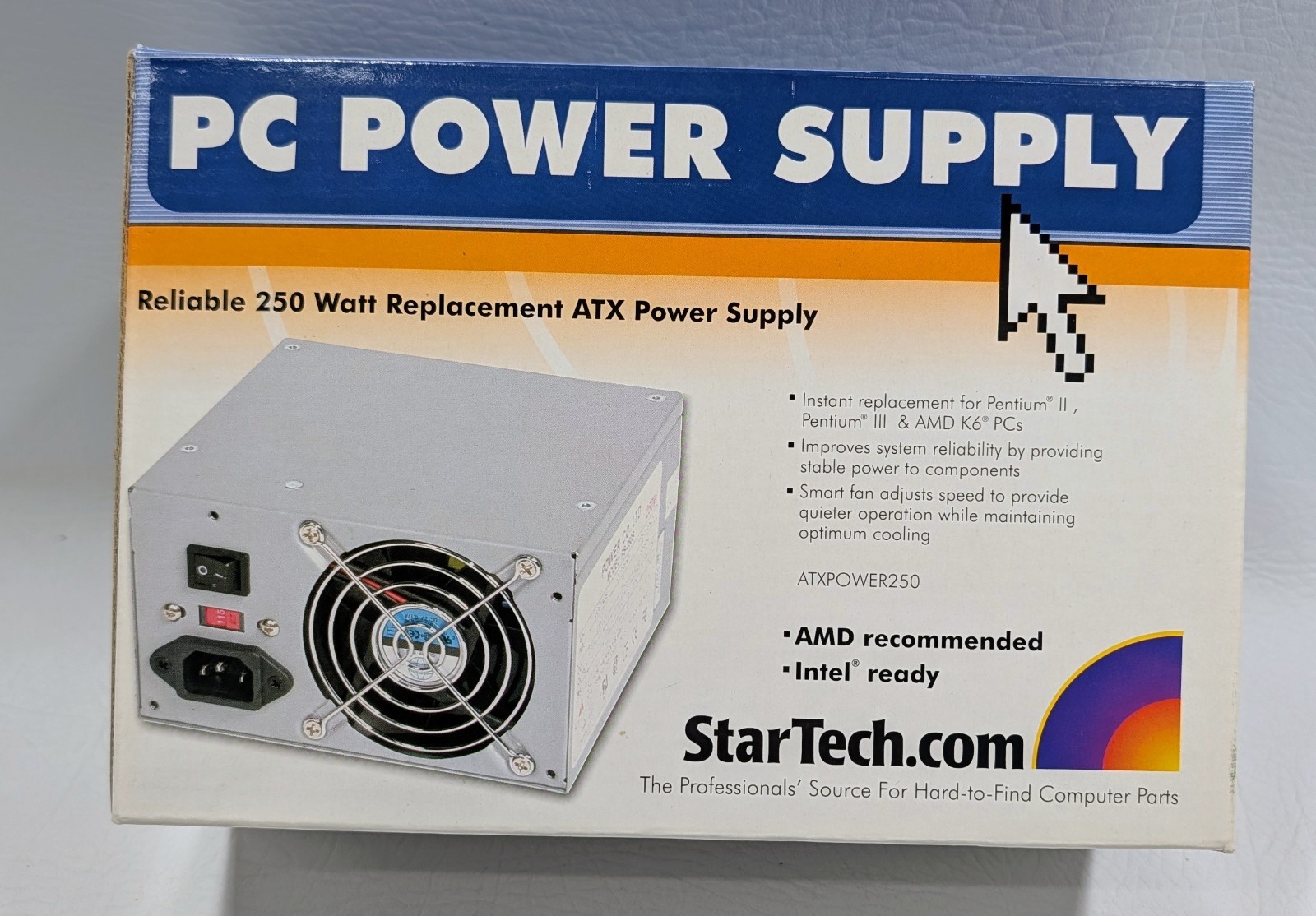 NEW StarTech ATXPOWER250 250W ATX PC Power Supply Vintage Pentium II III AMD K6 NEW StarTech ATXPOWER250 250W ATX PC Power Supply Vintage Pentium II III AMD K6