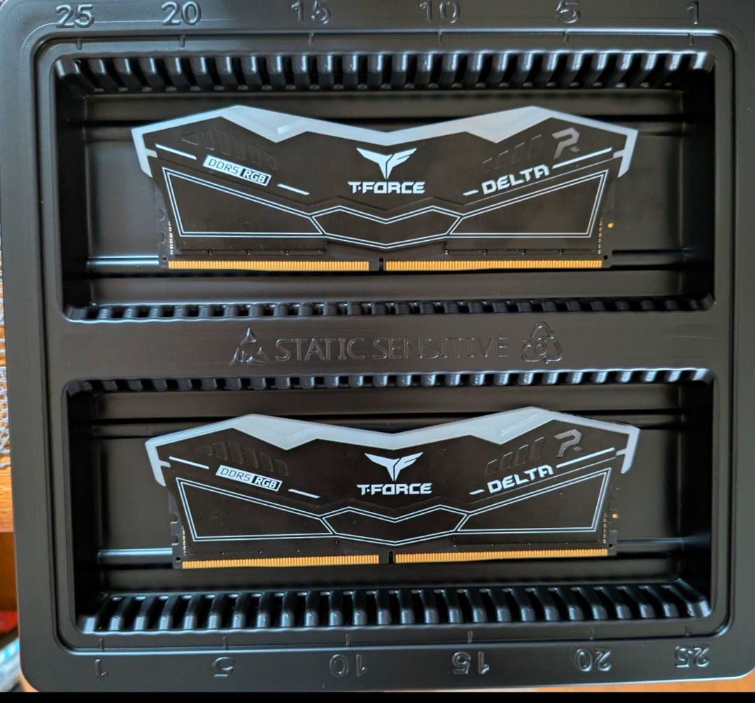 TEAMGROUP T-Force Delta RGB 64GB (2x32GB) DDR5-6000 CL38 Desktop RAM Black TEAMGROUP T-Force Delta RGB 64GB (2x32GB) DDR5-6000 CL38 Desktop RAM Black