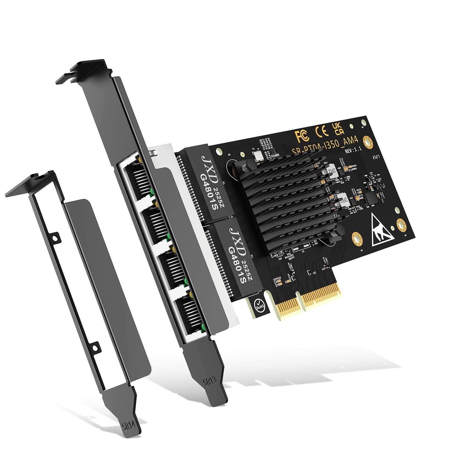 ⚡ NICGIGA NIC-I350-T4 4-Port Gigabit PCIe Network Card Intel I350 Win/Linux ⚡ NICGIGA NIC-I350-T4 4-Port Gigabit PCIe Network Card Intel I350 Win/Linux