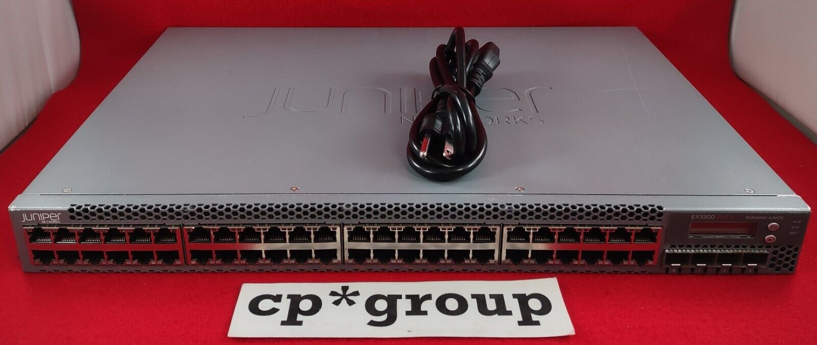 Juniper 48-Port GbE PoE+ & 4-Port 10GB SFP+ Network Switch EX3300-48P w/ License