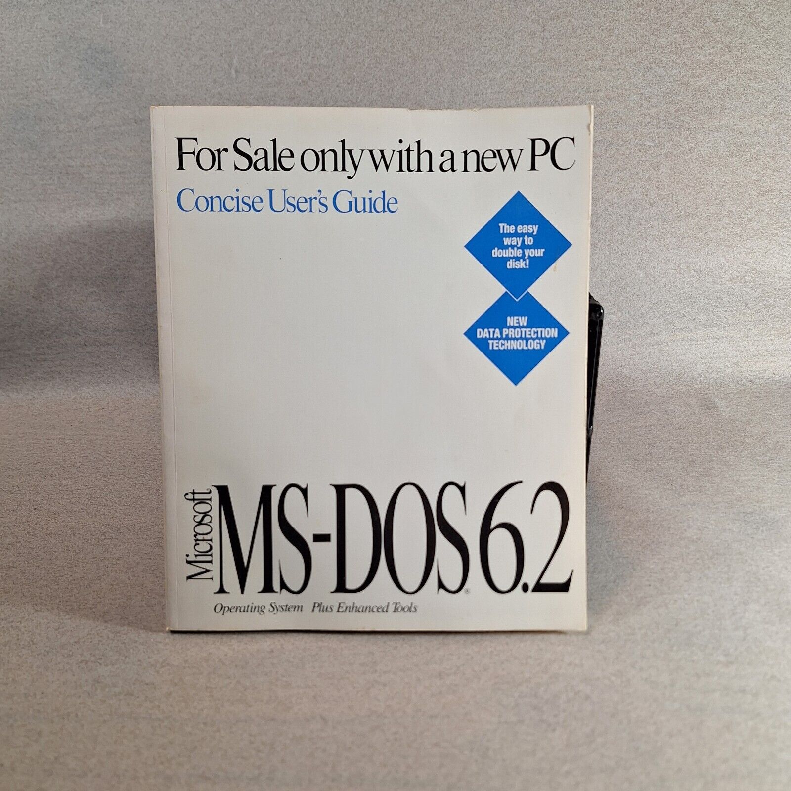 Microsoft MS-DOS 6.2 User\'s Guide Original Manual Vintage PB Book Guidebook COA