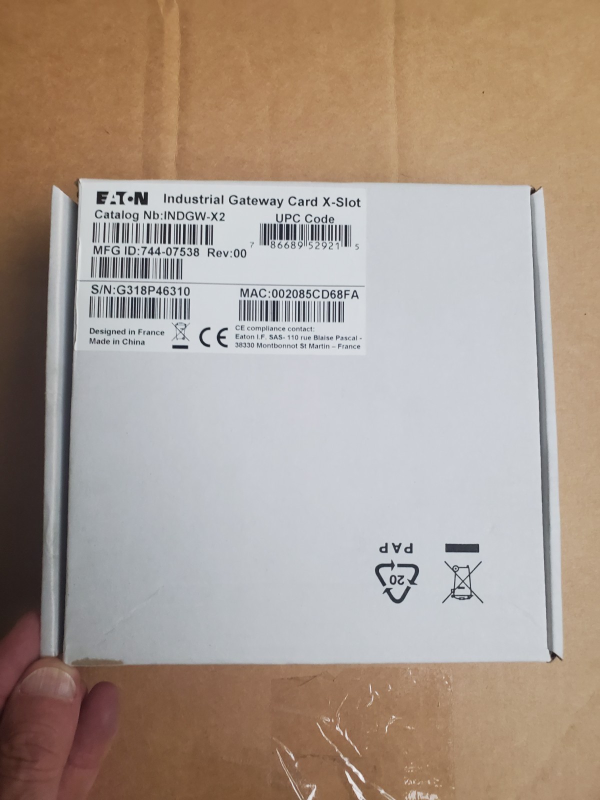 Eaton Industrial Gateway Card X-Slt INDGW-X2 (new in box) Eaton Industrial Gateway Card X-Slt INDGW-X2 (new in box)