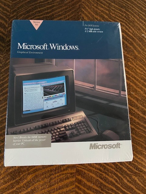 Microsoft Windows 3.0 NEW SEALED VINTAGE 5.25 Microsoft Windows 3.0 NEW SEALED VINTAGE 5.25