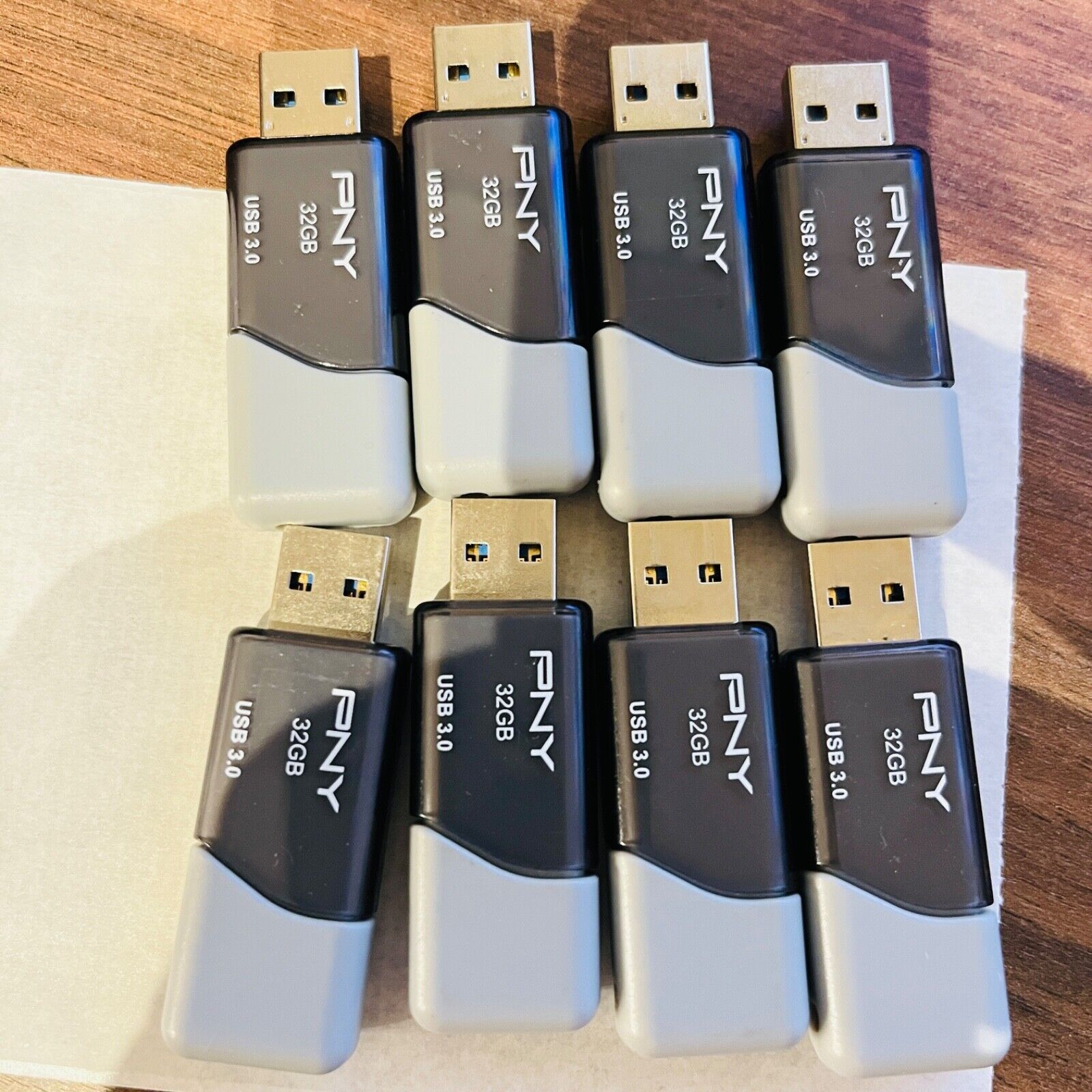PNY Attache Turbo 3.0 Flash Drive USB Memory Stick - LOT OF 8