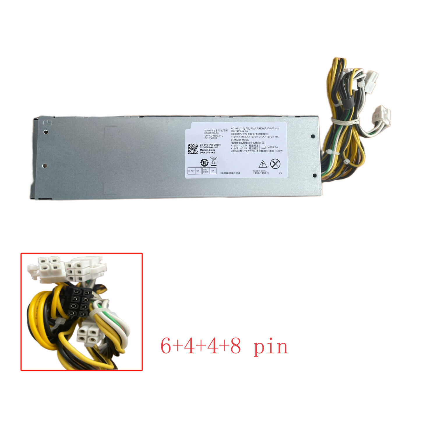 New Switching Power Supply For Dell G5 5090 XPS 8940 360W L360EPS-00 019WMR