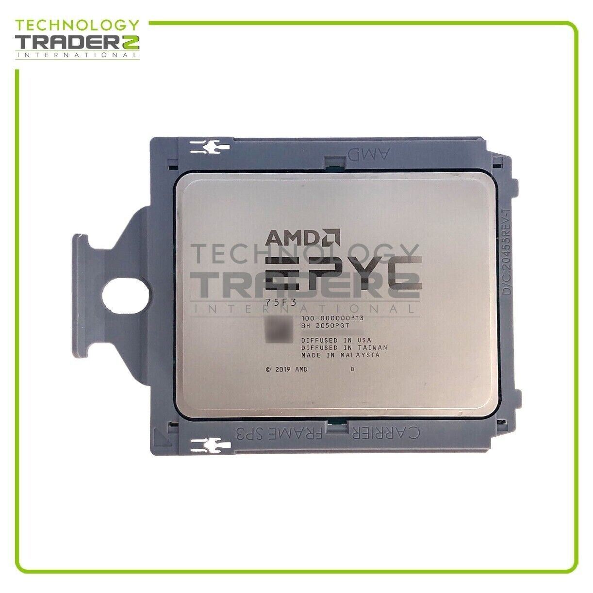 100-000000313 AMD EPYC 75F3 32-Core 2.95GHz 256MB Processor ***NO VENDOR LOCK***