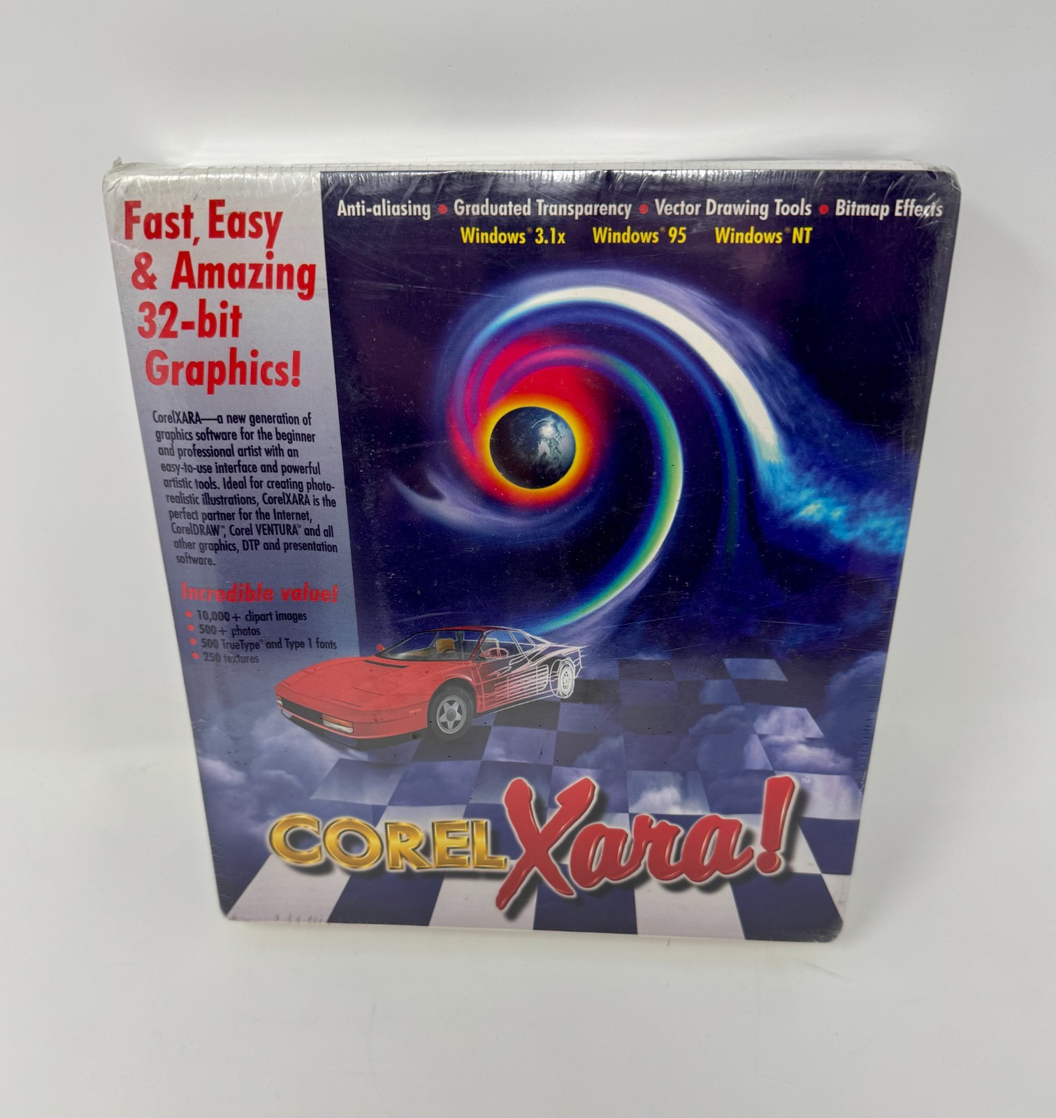 VTG Rare Corel Xara Car Graphic Design Computer Game Software BRAND NEW SEALED VTG Rare Corel Xara Car Graphic Design Computer Game Software BRAND NEW SEALED