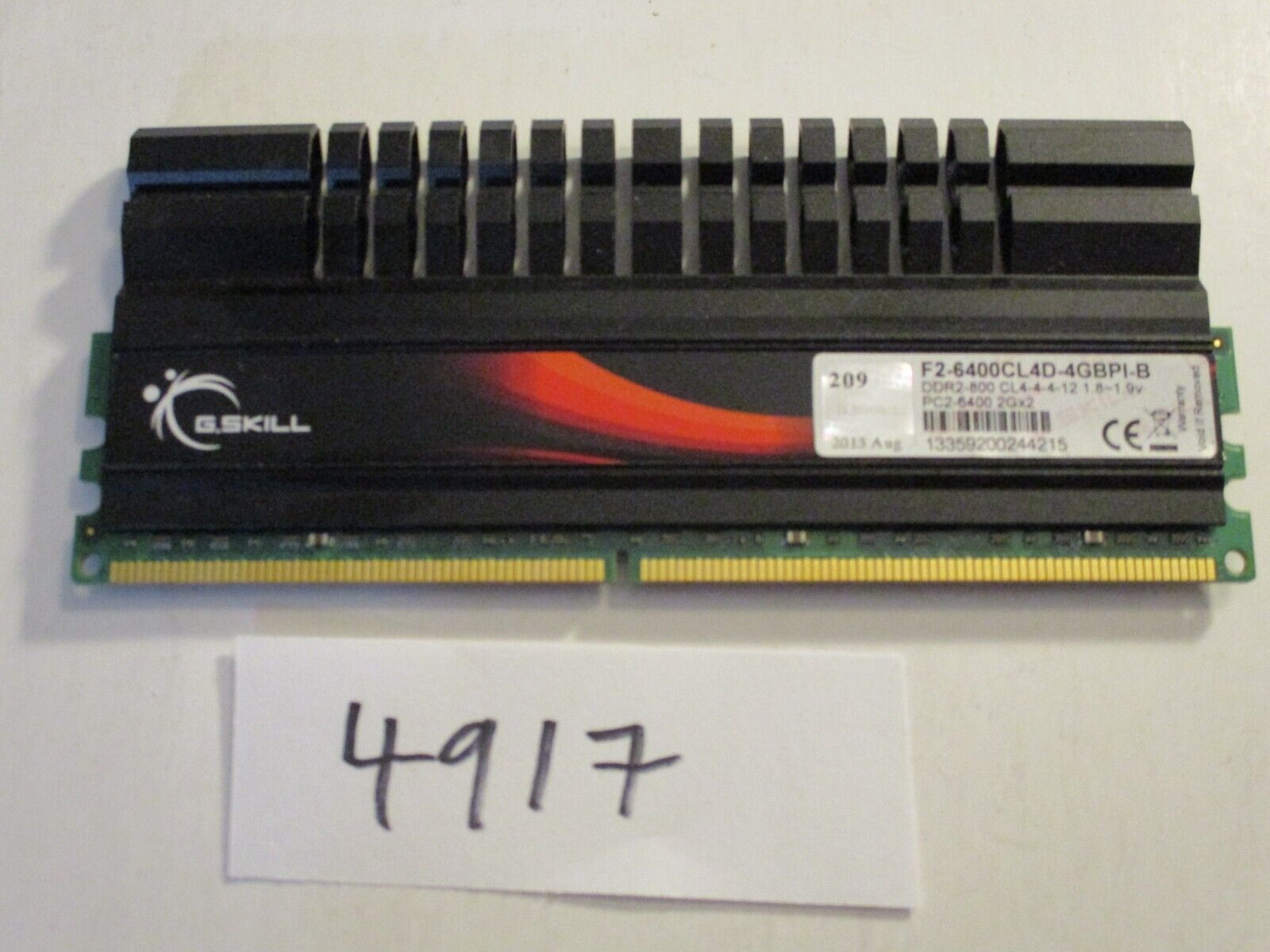 G.Skill Pi Series 2Gb DDR2 800 Mhz PC2-6400 Desktop RAM Memory (4917)