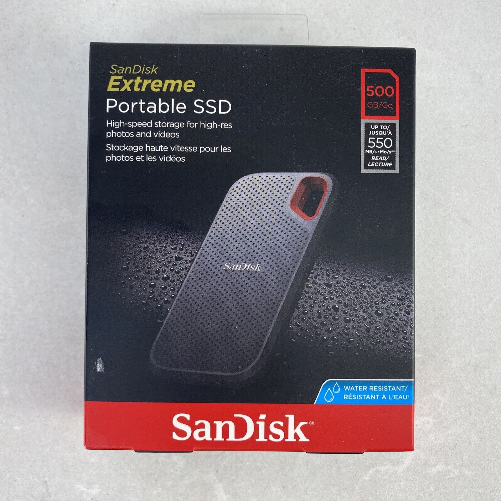 SanDisk Extreme Portable SSD 500gb External Hard Drive BRAND NEW and SEALED