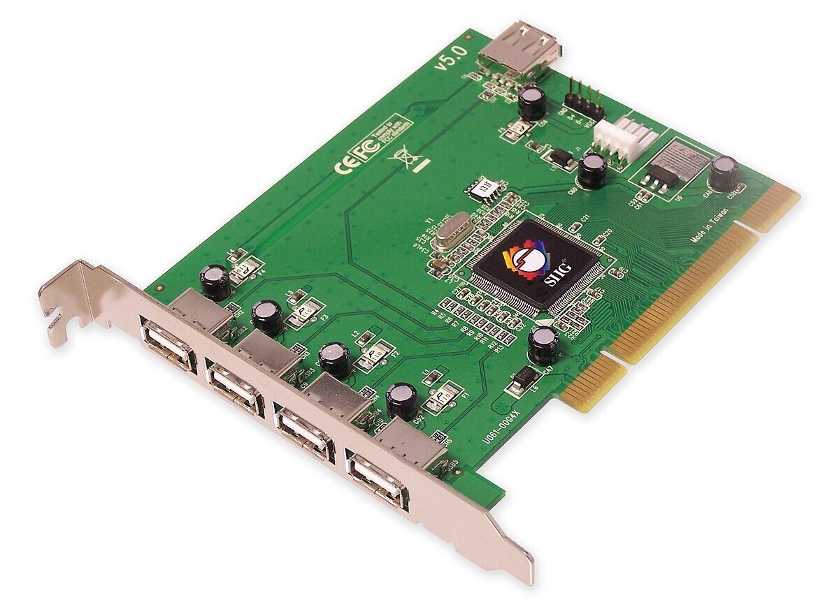 SIIG USB 2.0 5 Expansion Port PCI Card - 586163-001