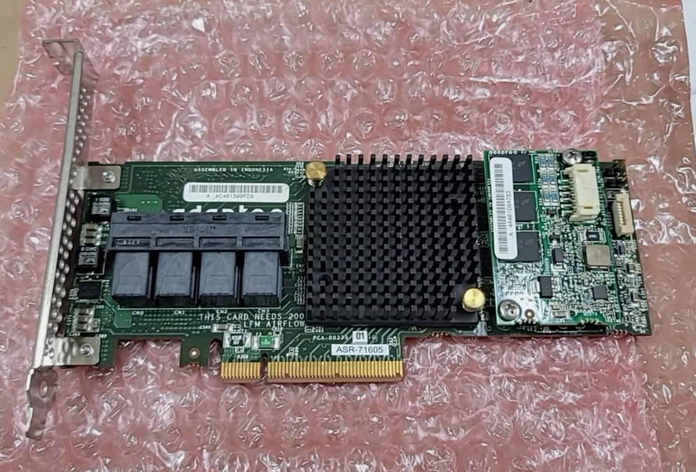 Adaptec ASR-71605 16-Port 1Gbps PCIe RAID Card High Profile Adaptec ASR-71605 16-Port 1Gbps PCIe RAID Card High Profile