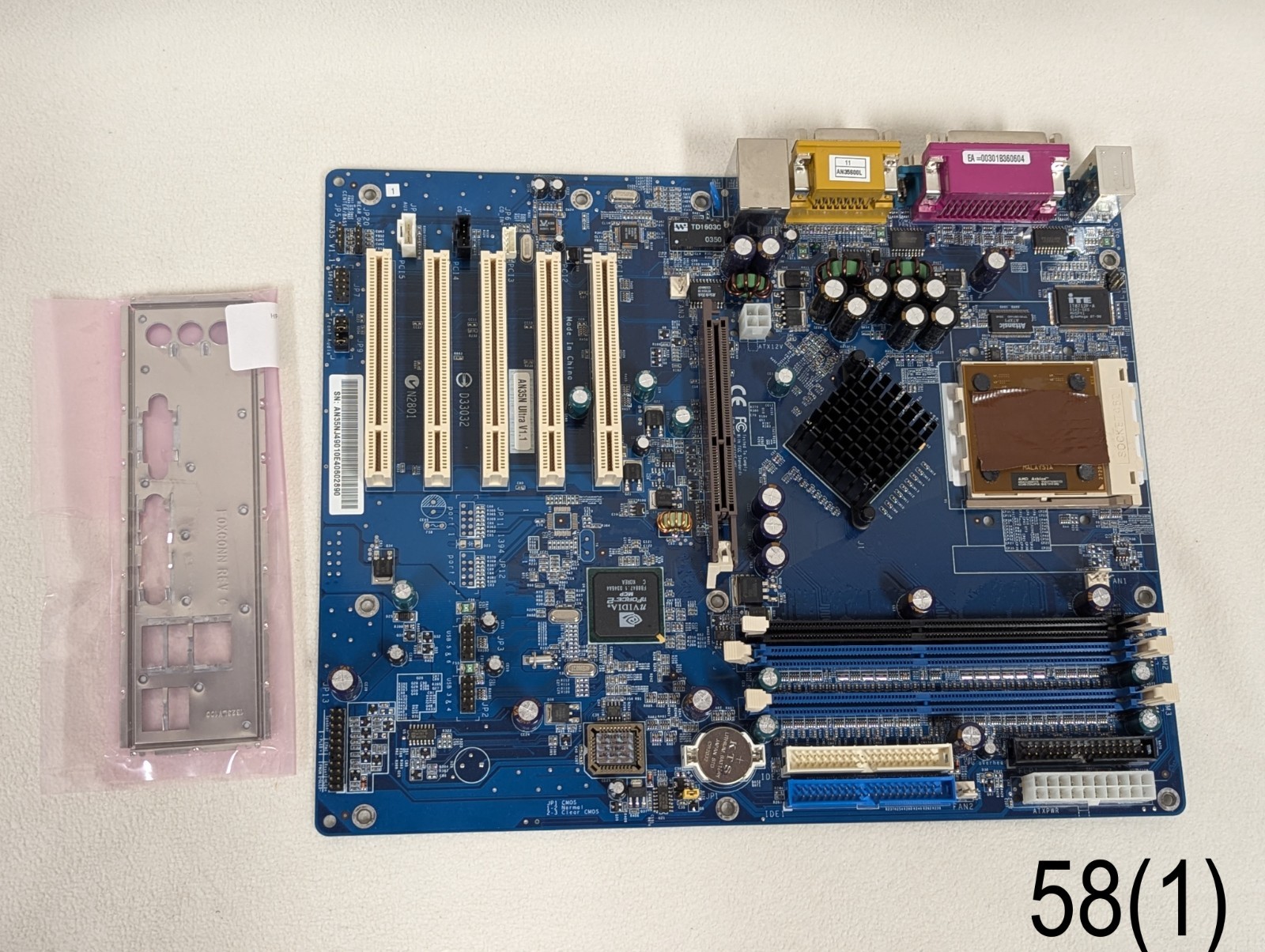 Vtg Socket 462/A Shuttle AN35N Ultra nForce2 Ultra 400 MoBo with CPU Vtg Socket 462/A Shuttle AN35N Ultra nForce2 Ultra 400 MoBo with CPU