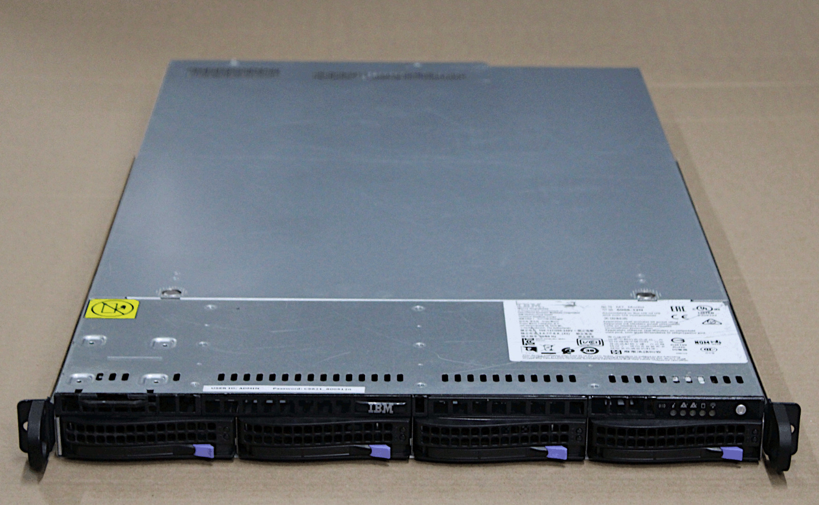IBM CS821 20-Core 2.827GHz 128Gb 1.92Tb SSD 1U Linux Server - 8005-12N Power 8