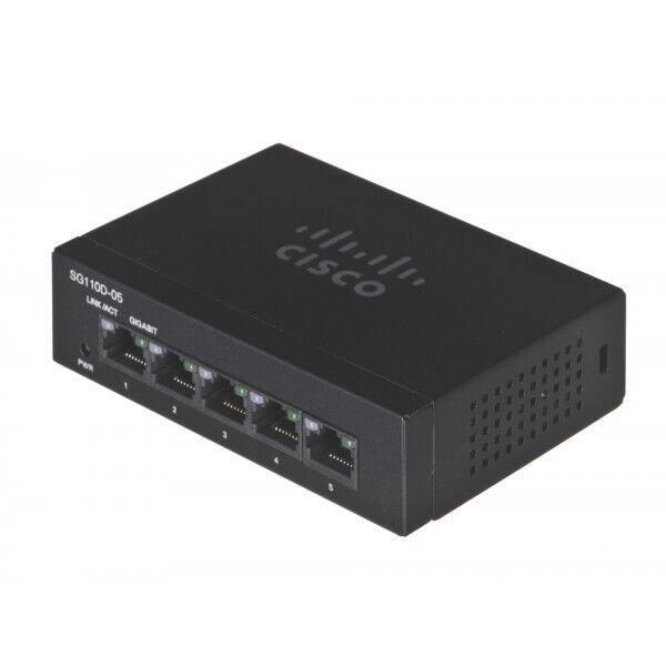 Cisco SG110 5 Port Gigabit Ethernet Switch SG110D-05-AU