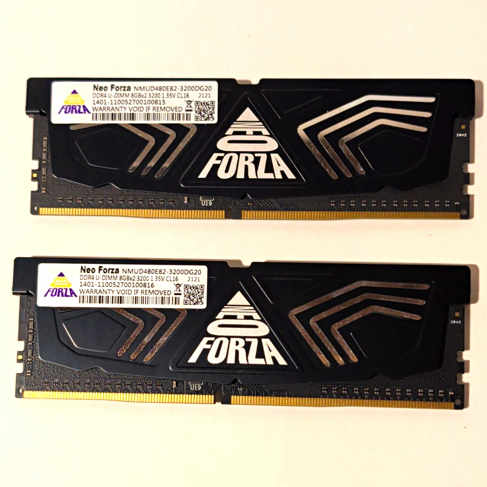 Neo Forza FORZA 16GB (2x8GB) DDR4 SDRAM DDR4-3200 PC4-25600 UDIMM CL16 Neo Forza FORZA 16GB (2x8GB) DDR4 SDRAM DDR4-3200 PC4-25600 UDIMM CL16