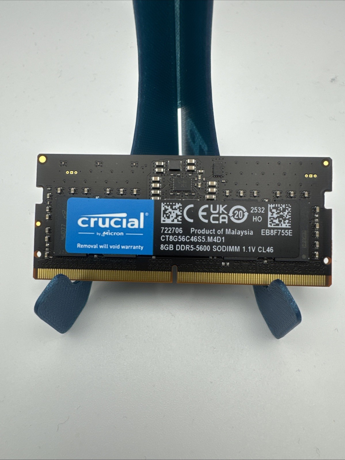 Crucial 8GB DDR5-5600 SODIMM Notebook Memory CT8G56C46S5 Crucial 8GB DDR5-5600 SODIMM Notebook Memory CT8G56C46S5