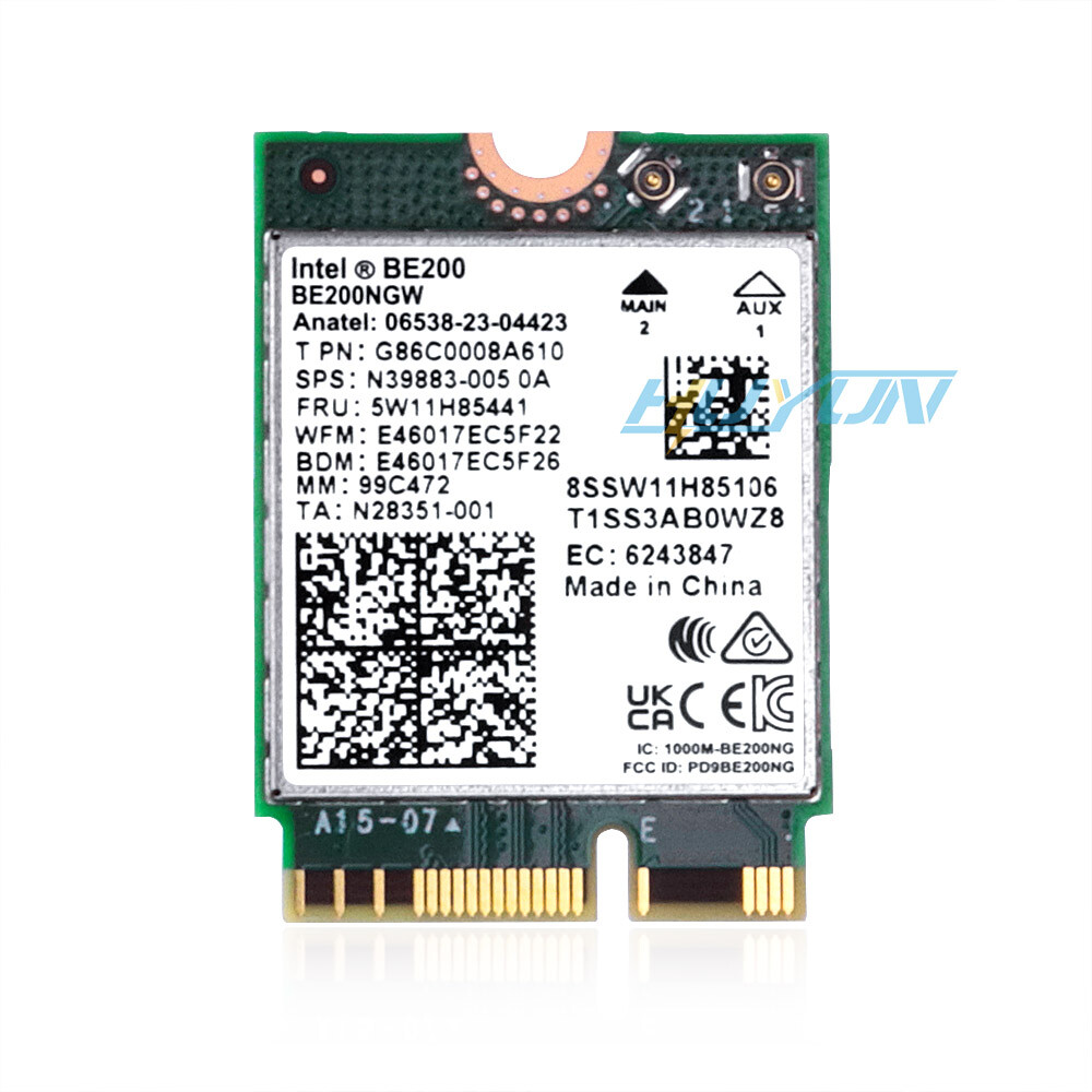 WiFi 7 Intel BE200NGW M.2 NGFF WiFi Card Tri Band 802.11be BT5.4 Network Adapter WiFi 7 Intel BE200NGW M.2 NGFF WiFi Card Tri Band 802.11be BT5.4 Network Adapter
