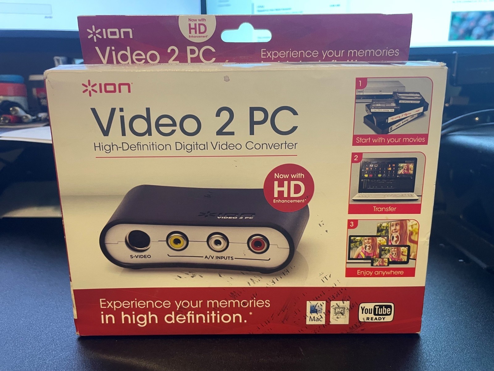 ION Video 2 PC High-Definition Digital Video Converter New in Box ION Video 2 PC High-Definition Digital Video Converter New in Box