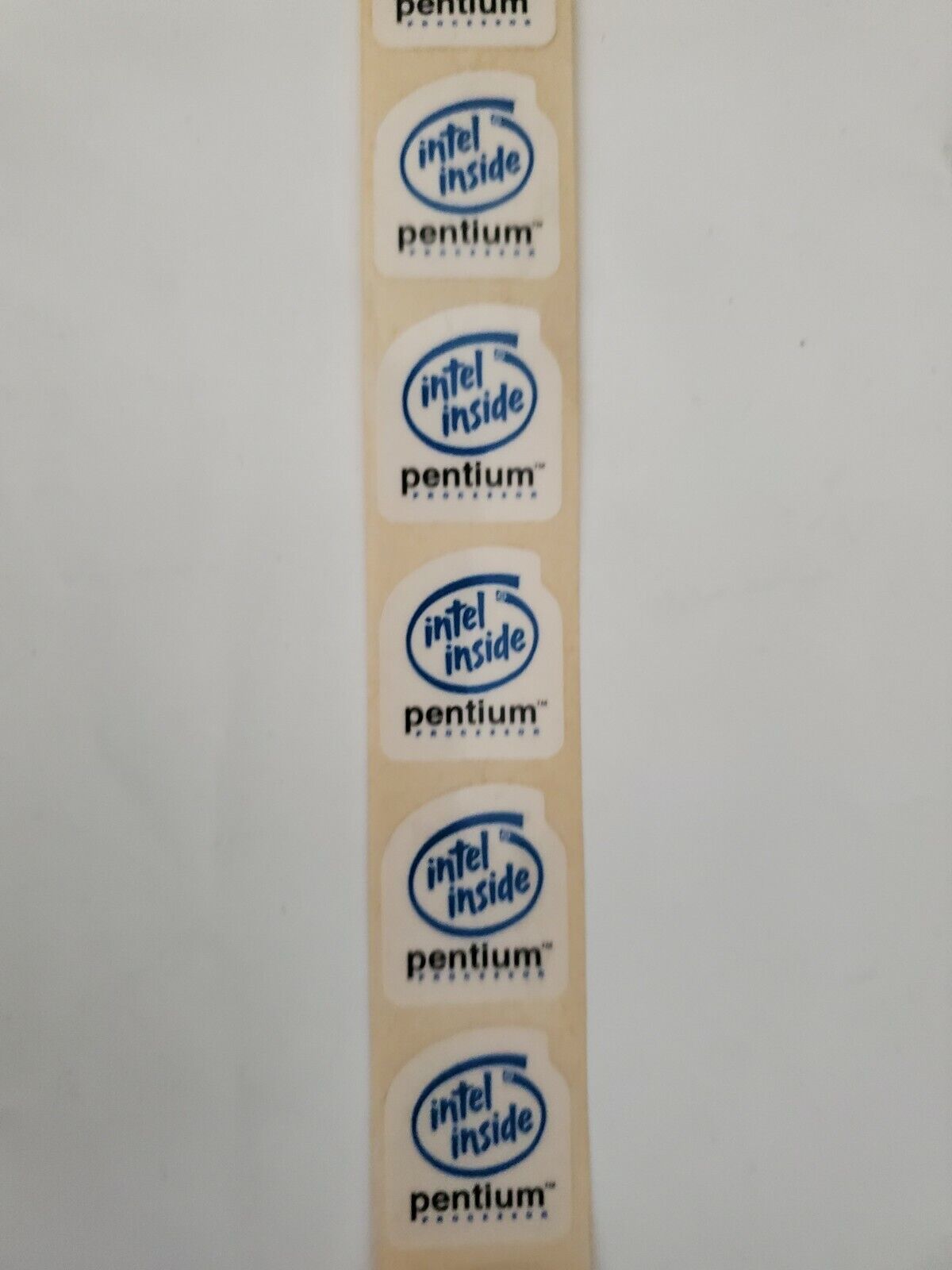 Vintage Lot of 10 pcs Blue Intel inside Pentium stickers approx 2 X 2 cm