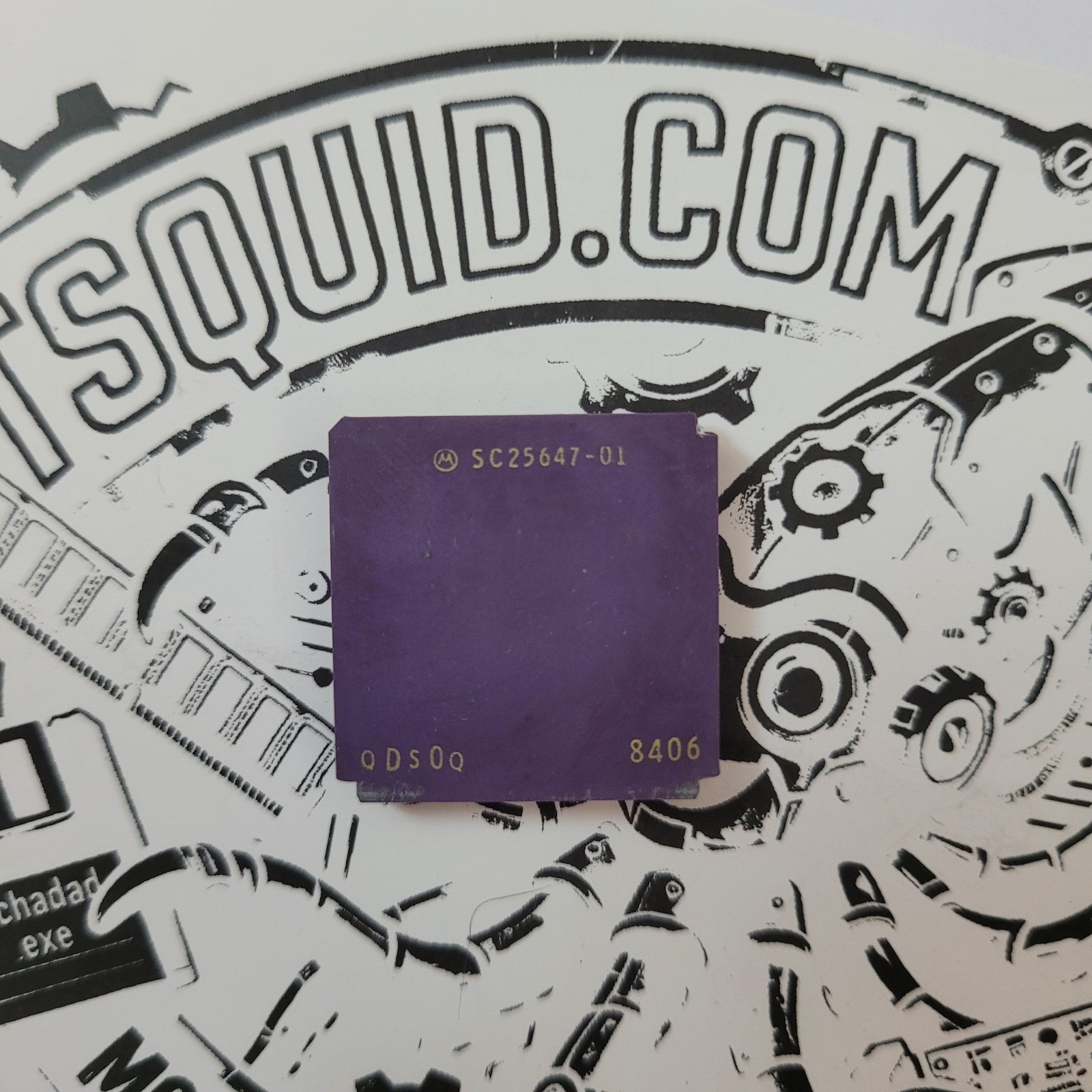 Vintage Motorola SC25647-01 ASIC 68-Pin LCC CPU processor Rare Collectors Chip Vintage Motorola SC25647-01 ASIC 68-Pin LCC CPU processor Rare Collectors Chip