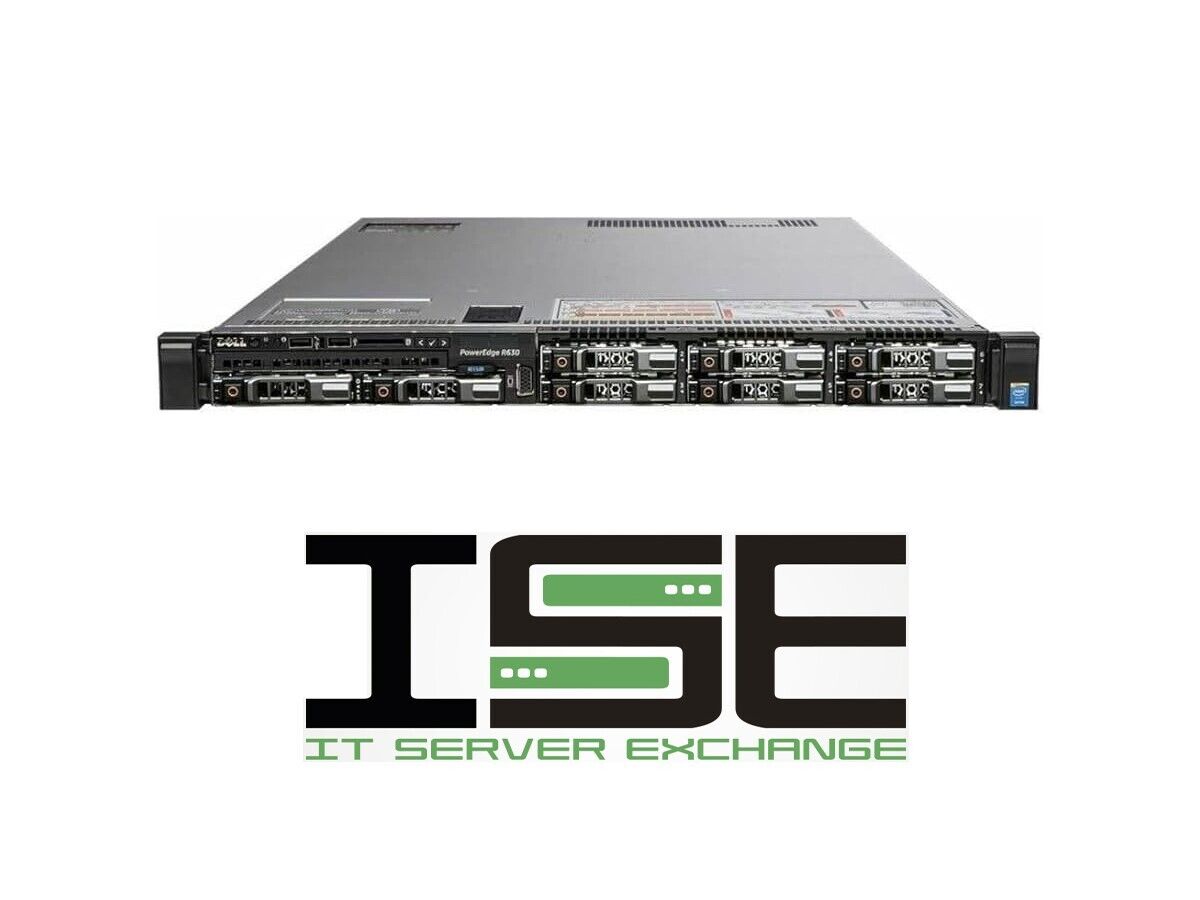 Dell R630 8 Port SFF Server 2x E5-2680v4 28C H730P 128GB 2x Trays RJ-45 ENT