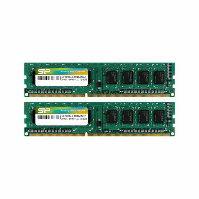 Silicon Power DDR3 16GB 2 x 8GB 1600MHz PC3 12800 240-pin CL11 1.35V / 1.5V U...
