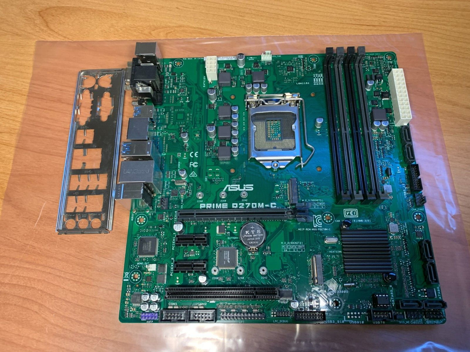 Lot of 5 ASUS Prime Q270M-C Motherboard Intel LGA1151 Socket w IO Plate -TESTED Lot of 5 ASUS Prime Q270M-C Motherboard Intel LGA1151 Socket w IO Plate -TESTED