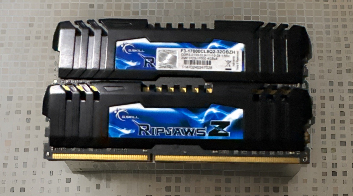G.SKILL Ripjaws Z Series 8GB Desktop Memory Kit — Set of Two 4GB RAM Modules G.SKILL Ripjaws Z Series 8GB Desktop Memory Kit — Set of Two 4GB RAM Modules