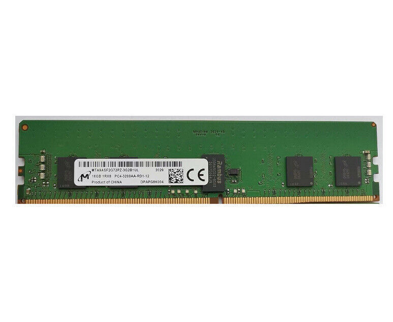 Micron 16GB 3200MHz DDR4 RAM Sever Memory PC4-25600 (DDR4-3200) ECC Memory