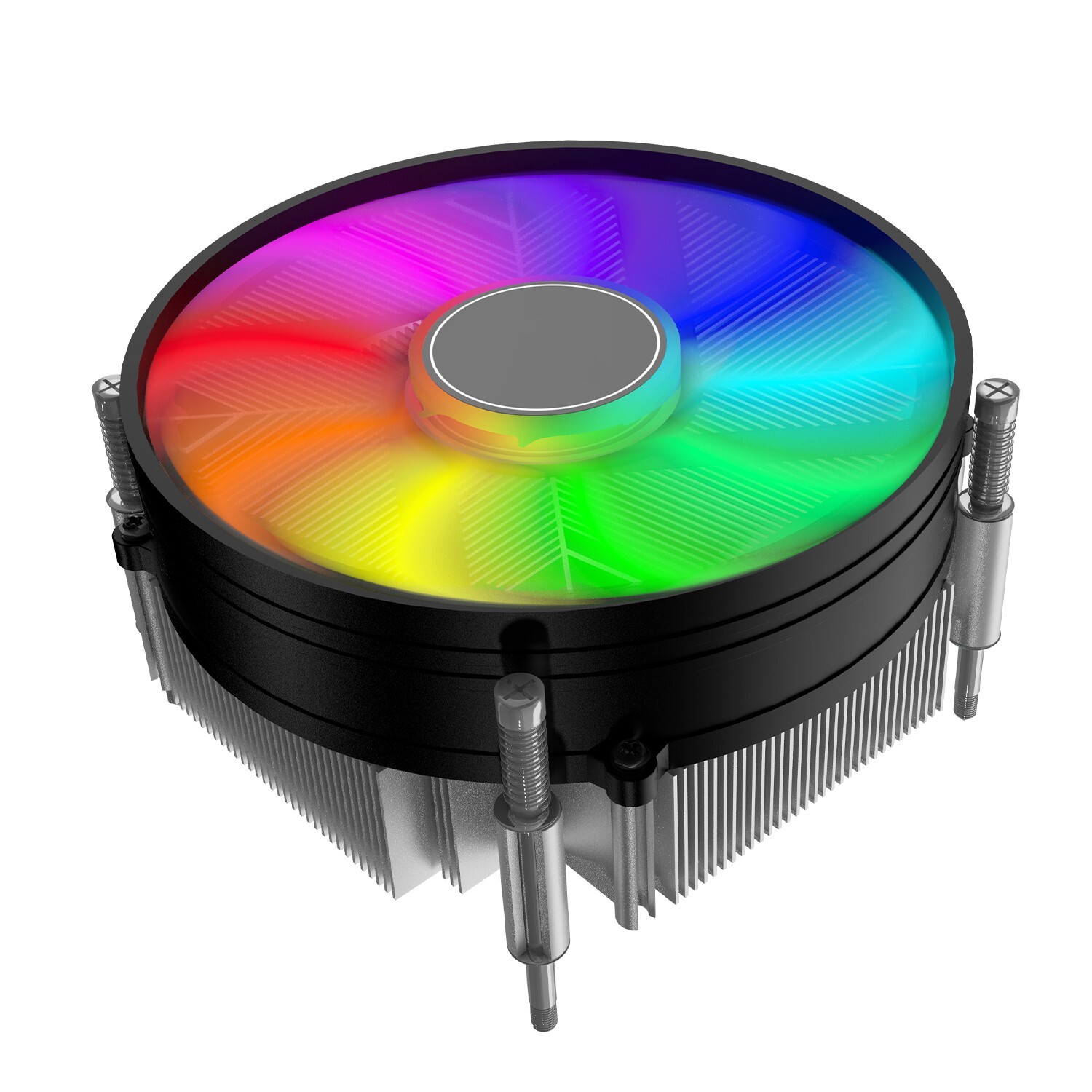 RGB CPU Air Cooler PC Computer 90mm Cooling Fan for Intel LGA 1700/1200/1150 USA RGB CPU Air Cooler PC Computer 90mm Cooling Fan for Intel LGA 1700/1200/1150 USA