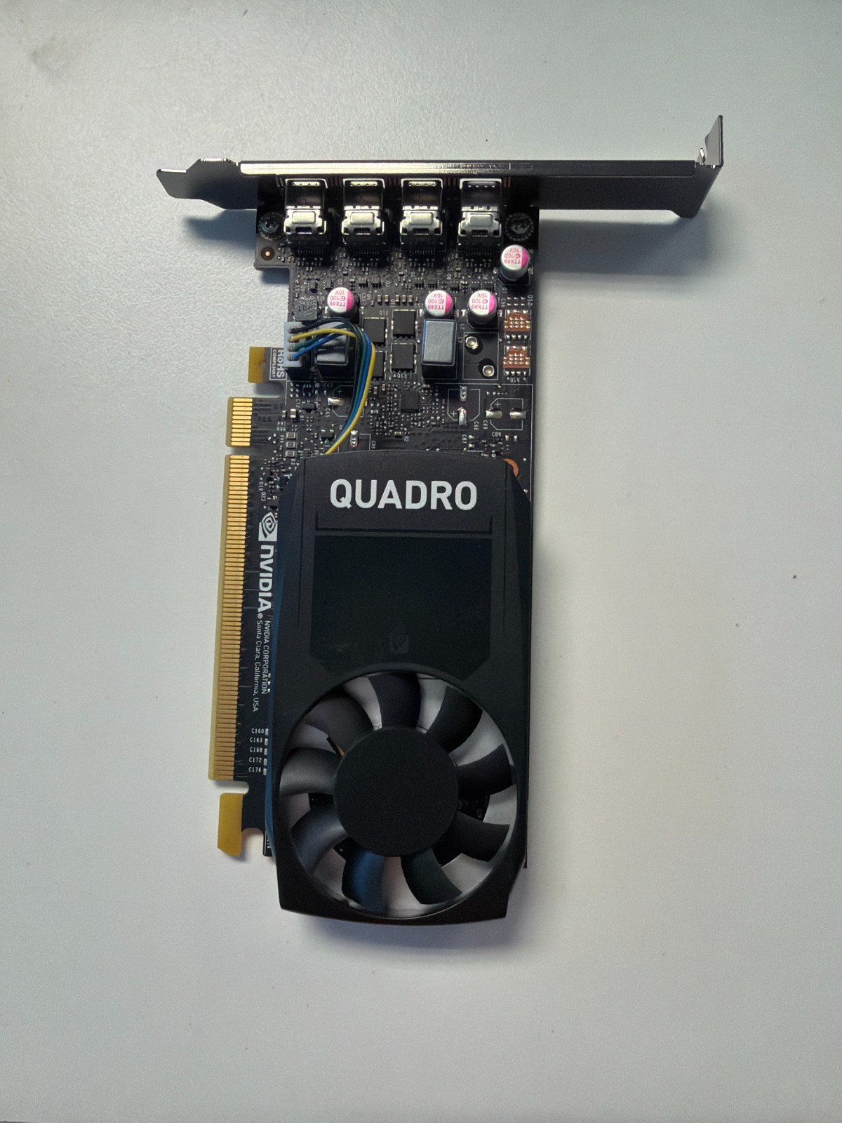 NVIDIA Quadro P1000 4GB GDDR5 PCIe x16 4x Mini DisplayPort Graphics Card NVIDIA Quadro P1000 4GB GDDR5 PCIe x16 4x Mini DisplayPort Graphics Card