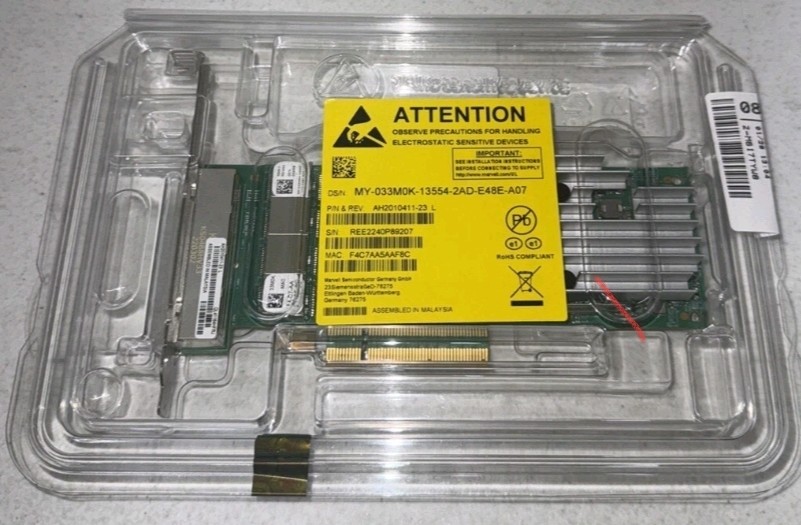 DELL Qlogic QL41164HFRJ Quad 10Gb RJ-45 33M0K Proxmox PFSense OpnSense Win NEW DELL Qlogic QL41164HFRJ Quad 10Gb RJ-45 33M0K Proxmox PFSense OpnSense Win NEW